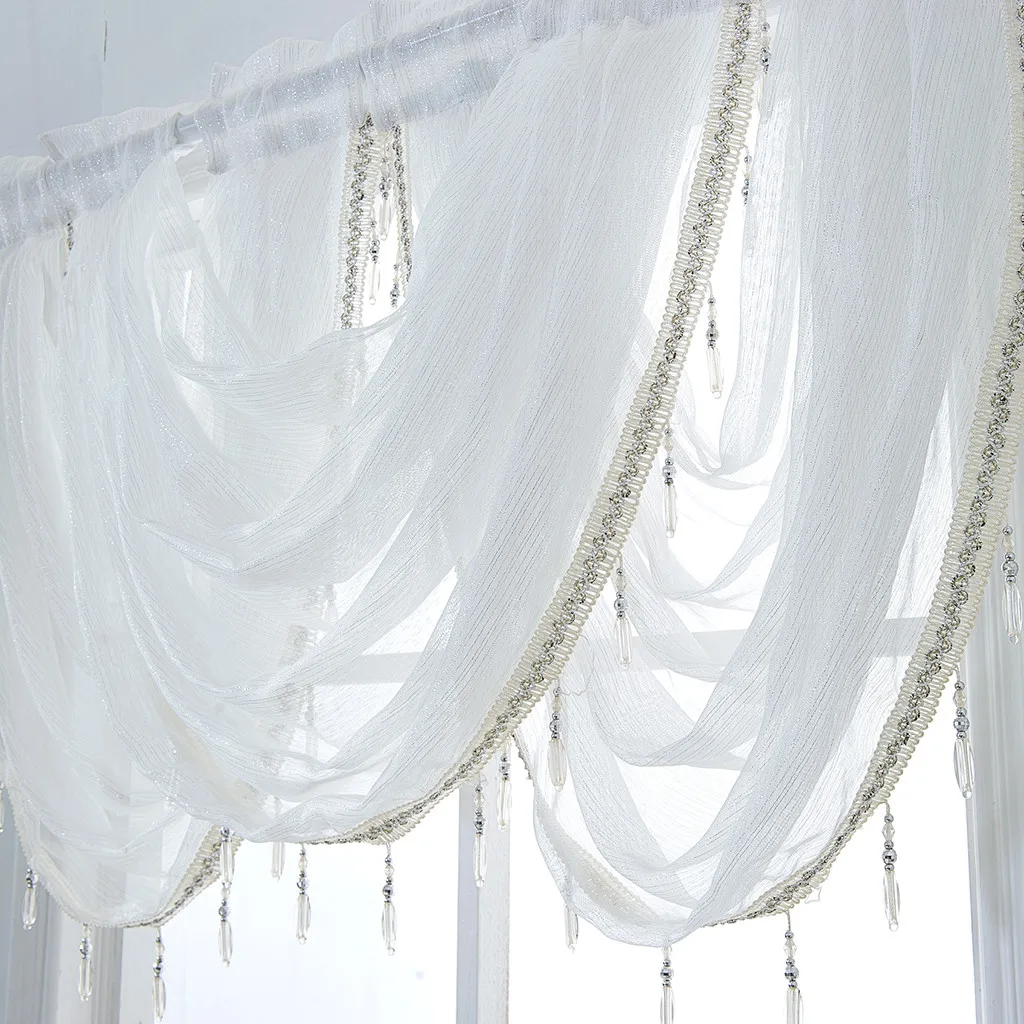 Привлекательный дизайн Элегантный водопад занавес роскошный белый алмаз