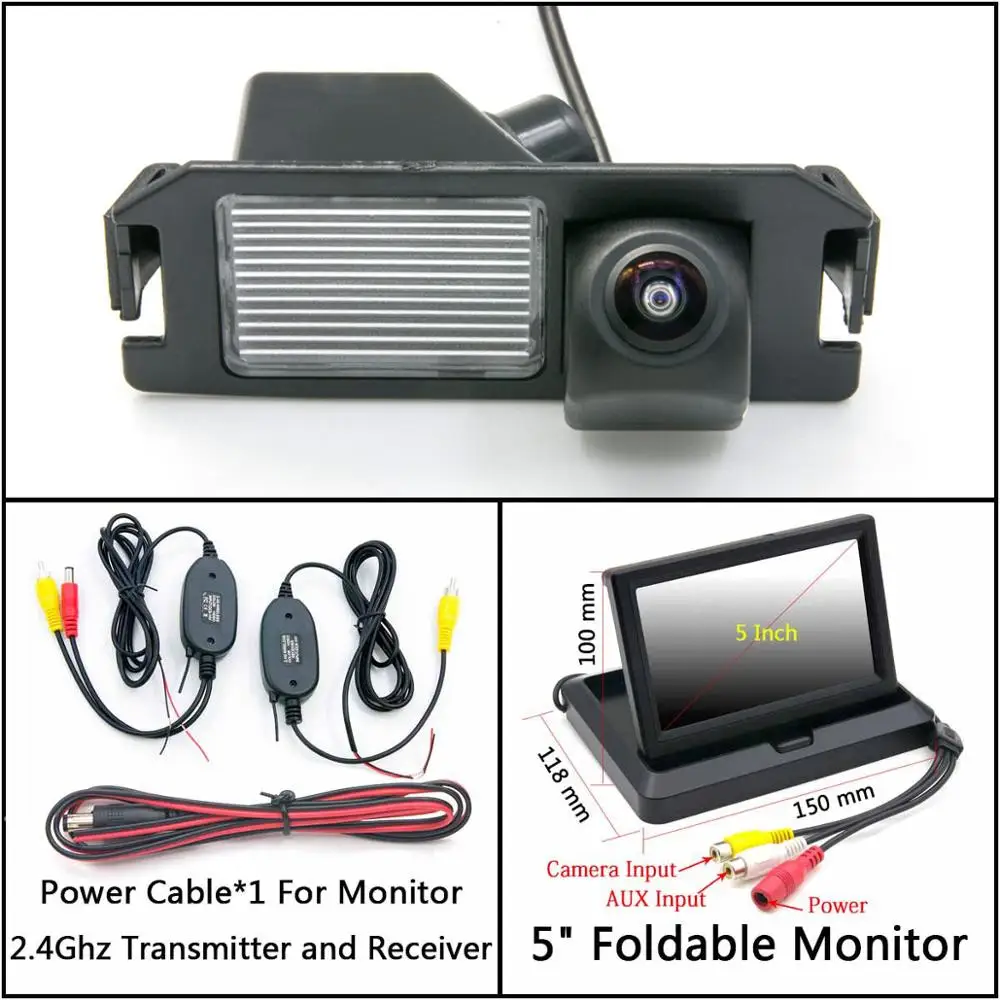 C Wireless 5 inch F 175 градусов HD камера заднего вида для kia plcanto Morning Rio 3 Soul MK1 MK2 Niro DE автомобильный парковочный монитор ночного видения - Название цвета: C Wireless 5 inch F
