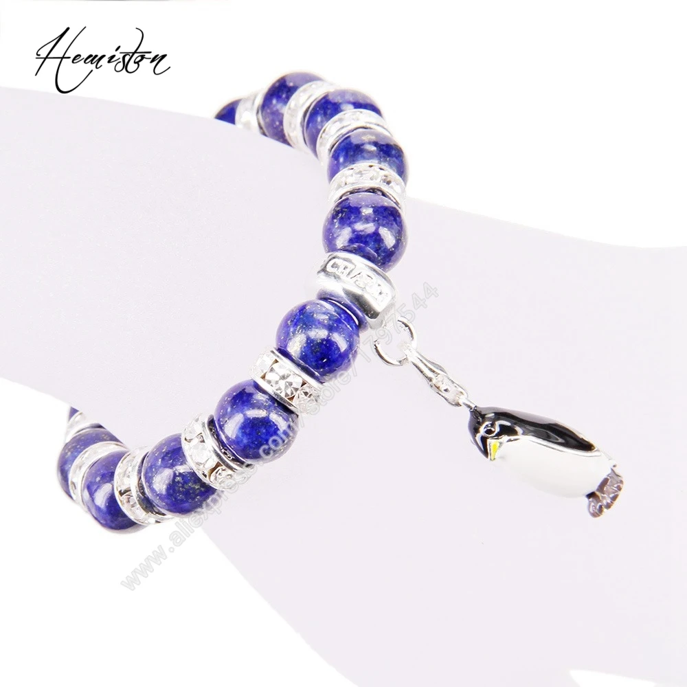 Браслет с бусинами Thomas Style Lapis Lazuli браслет Стразы фирменной подвеской бижутерия