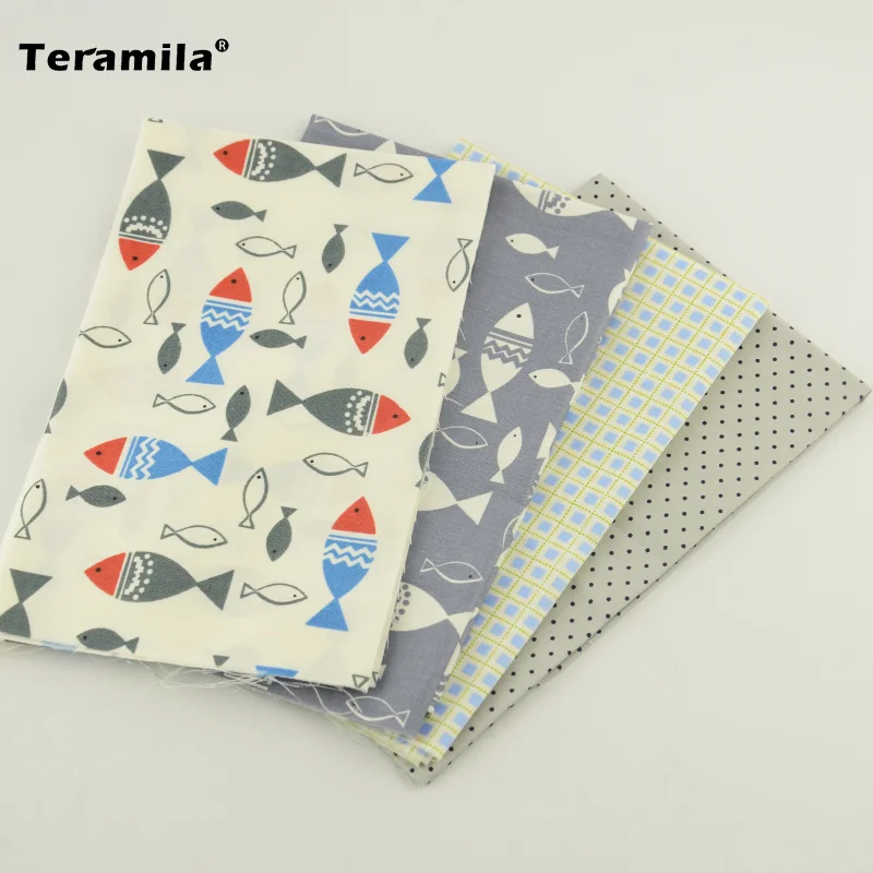 Лоскутная 4 цвета предрезка кусок метр ткань 100% хлопок плотный и мягкий домашний