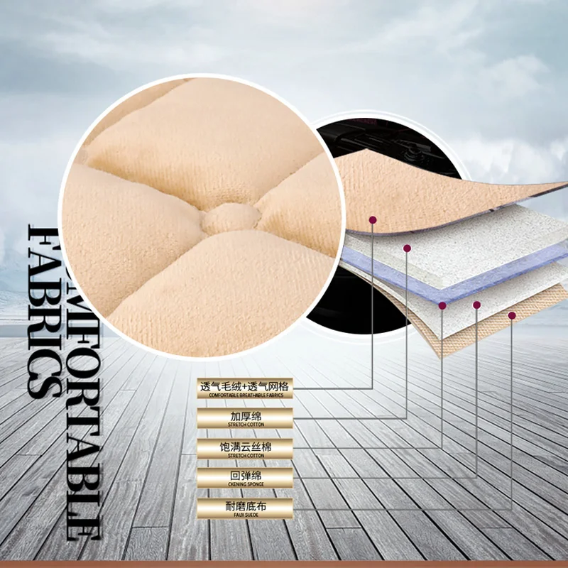 Универсальный плюшевый чехол на сиденье автомобиля зимний теплый из