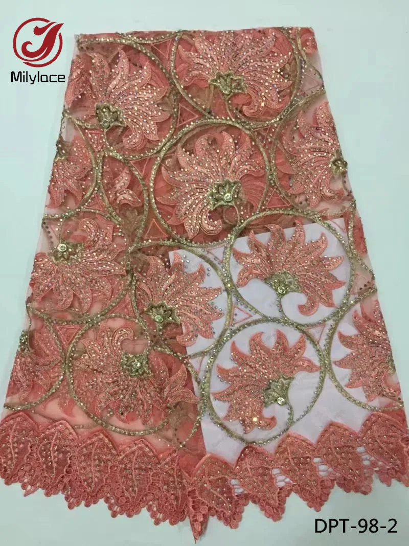 Нигерийские кружевные тюлевые Кружевные Ткани Оптом Африканские типы