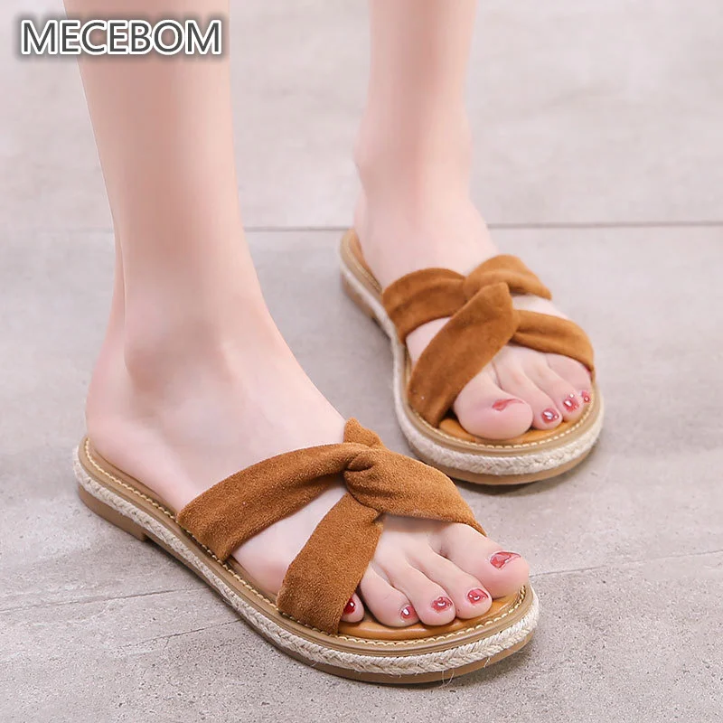 2018 новые летние Женские Тапочки Мягкие на плоской платформе Для женщин пляжная