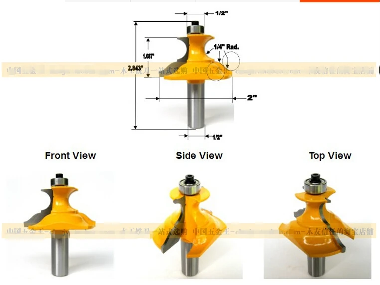 Фрезерный станок для деревообработки Фрезы с ЧПУ 2 шт./компл. 1/2|joint router bit|joint bitrouter