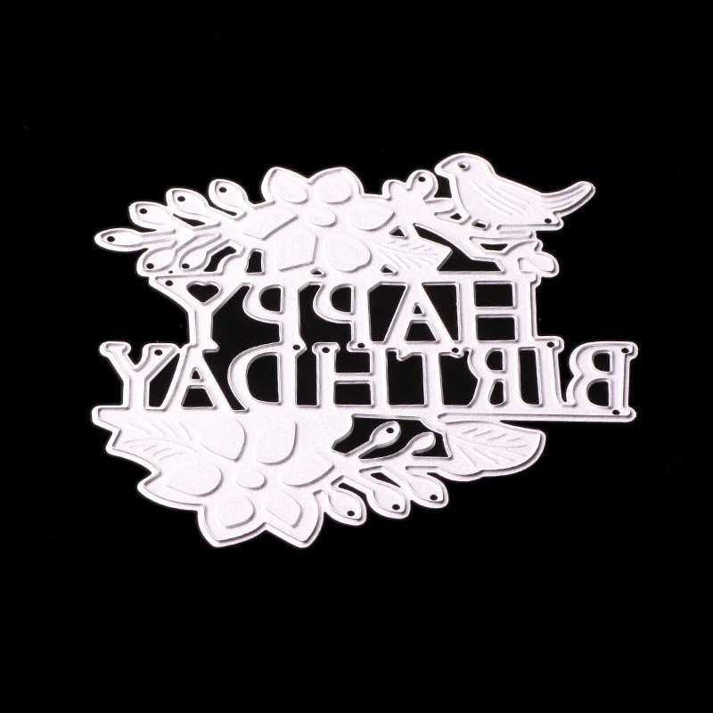 ABOOM Новый дизайн 1 шт. день рождения птица лист ветка Металл углеродистая сталь