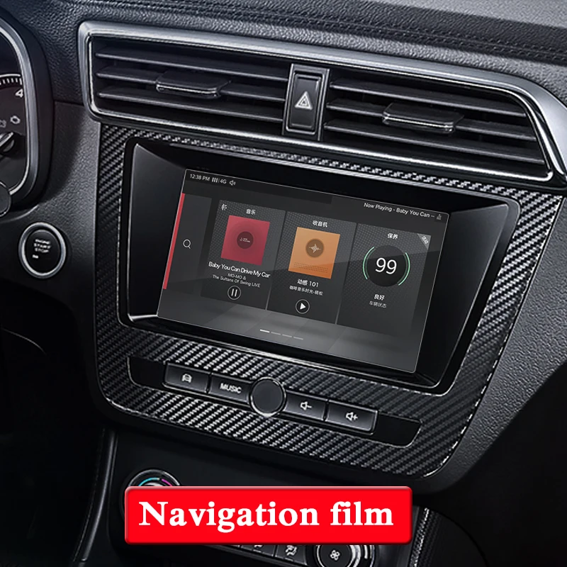 Для MG ZS 2017 Present GPS навигационный экран Стеклянная защитная пленка ПЭТ приборная