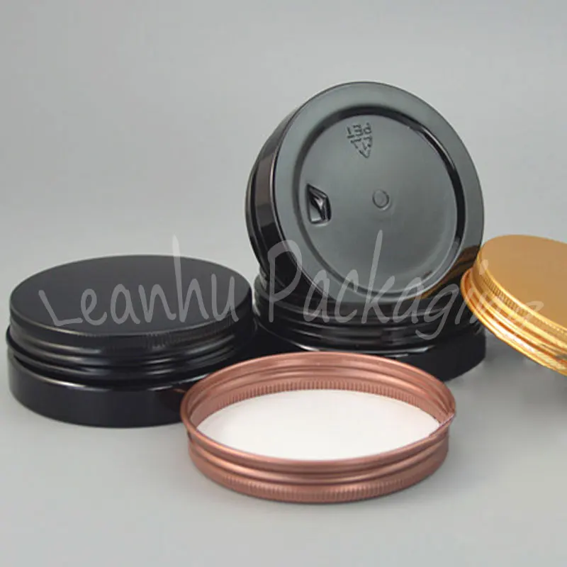 30G Black Plastic Cream Jar 30CC Mask / Eye Packaging Bottle Empty Cosmetic Container Makeup Sub-bottling | Красота и здоровье