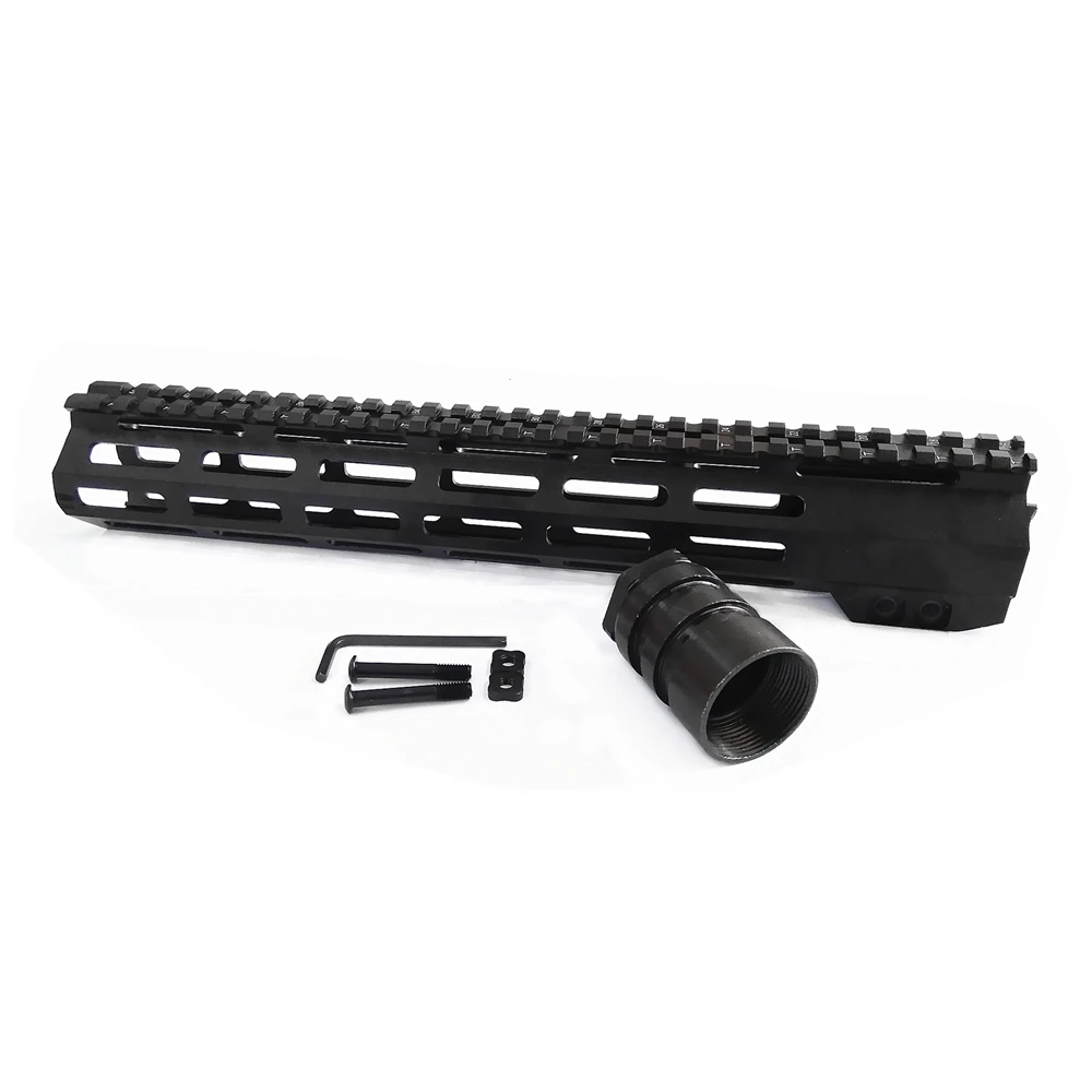 AR15 M-Lok Mlok " 9" 1" 12" 13," 15" 1" 19" тонкий свободный поплавок M-LOK рукоятка винтовка прицел крепление со стальной гайкой
