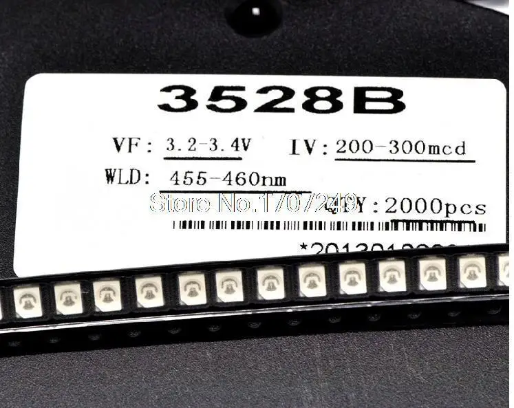 200 шт./лот 1210 3528 Smd светодиоды с ярко синими светоизлучающими диодами|diodes blue|diode
