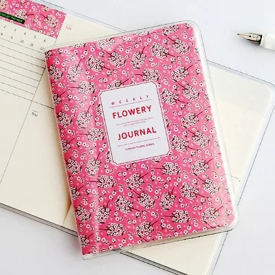 Pink cherry blossom Креативная Корейская канцелярия, блокнот, милый, A6, цветной, мини, карманный, ручная книга, год, еженедельник, ежедневник, дневник, Filofax, журнал, блокнот - Цвет: Pink cherry blossom