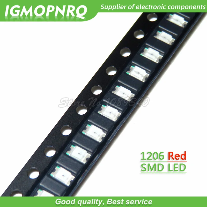 1 катушка 3000 шт 1206 SMD светодиодные красные диоды свет СИД IGMOPNRQ|Интегральные схемы|
