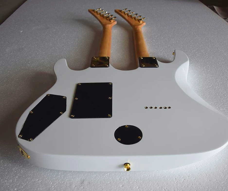 Новинка 2017 года Одежда высшего качества двойной шеи Крамер Гитары Флори розовое