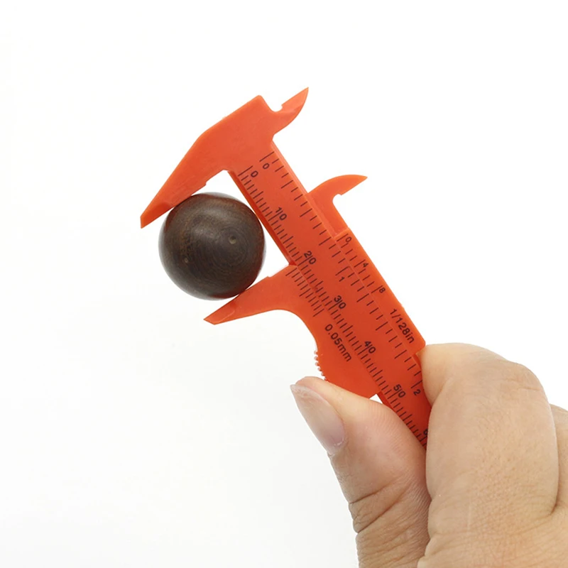 High quality 8 cm plastic mini portable wenwan caliper walnut tool for easy measurement of vernier calipers | Инструменты