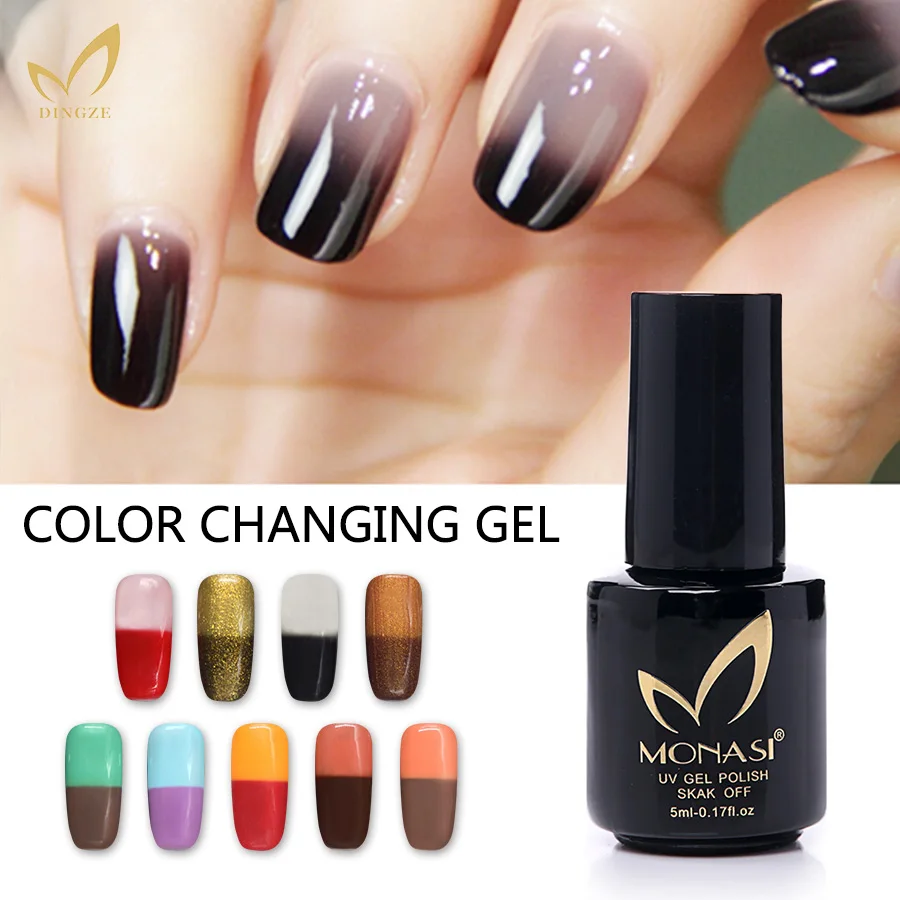 Набор для смены цвета MONASI Гель лак ногтей блестящий дизайн очаровательные