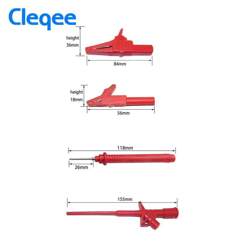 Cleqee P1800B 9 в 1 BNC электронные специализации тест свинец автомобильный тестовый зонд