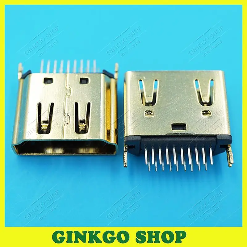 

500pcs/lot HDMI-compatible USB Female 19pin Jack Connector 2SMT Hd Data Interface Free Shipping