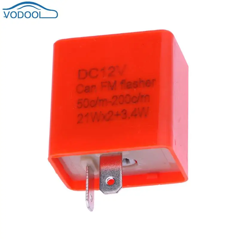 DC 12V 2 Pin Мото Светодиодный указатель поворота сигнала Реле три Шестерни частоты
