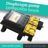 dc 12v 125psi 9lmin agricultural electric water pump dual power pump micro high pressure diaphragm water sprayer car wash