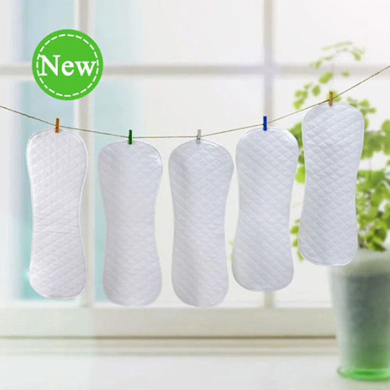 5 шт./лот 3 6 слоев Многоразовые Подгузники моющиеся вставки подгузники для детей