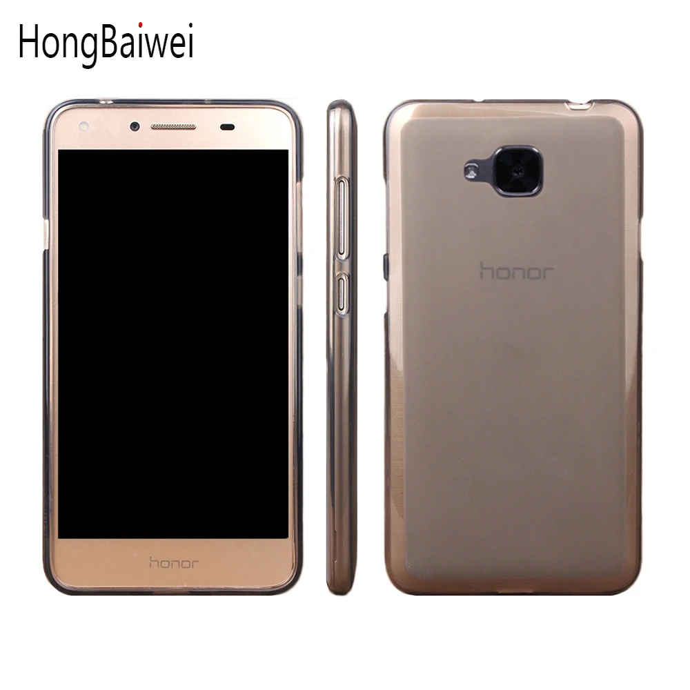 Силиконовый чехол из ТПУ для Huawei Honor 5C задняя крышка с защитой от отпечатков