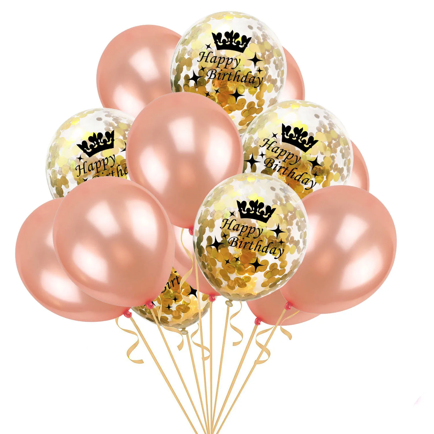 3-happy birthday 15 шт конфетти латексные шары 18 30 40 50 лет Номер баллон гелия Happy День рождения украшения для взрослых события вечерние поставки - Цвет: 3-happy birthday