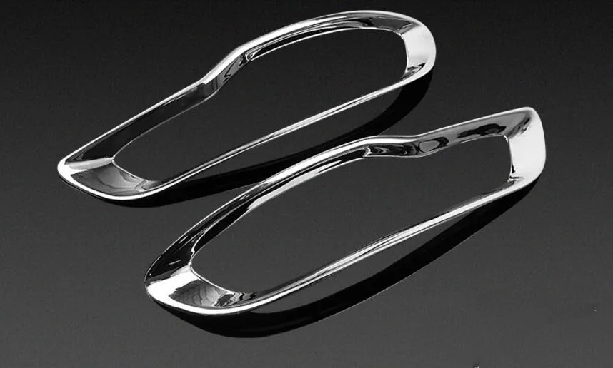 2 предмета Фирменная Новинка ABS Chrome заднего противотуманные свет лампы Cover планки
