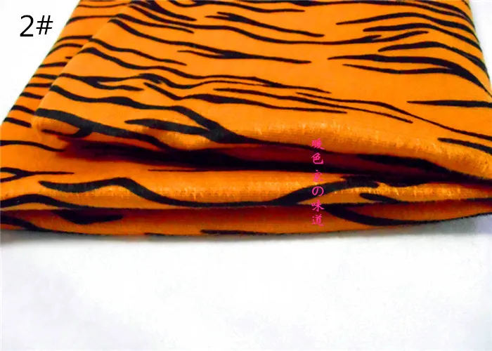 1 метр печати тигровый узор животных ткань короткие волосы velboa для шитья DIY Мягкие