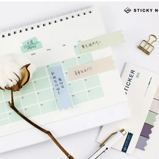 100 листов креативный блокнот для заметок на клейкой основе милые Стикеры