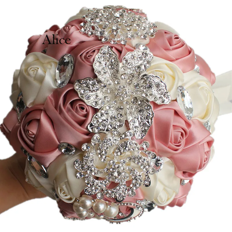 Европейская невеста букет невесты высокой лентой Европейский свадебный цветок