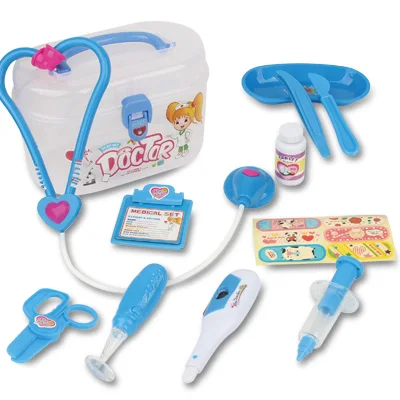unisex plastic furniture set the doctor toy suit boys and girls play toys children's toolbox small playsets baby stethoscope | Игрушки и