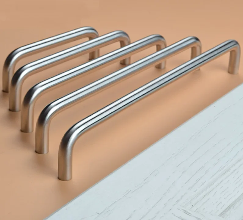 4 шт./лот твердая ручка из нержавеющей стали для кухонного шкафа мебели Тяговая