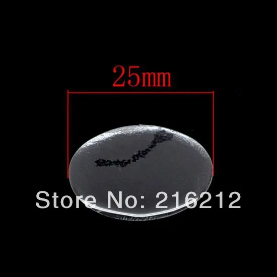 Прозрачная 25*18 мм овальная эпоксидная наклейка 1 дюйм 3D Хрустальные колпачки для