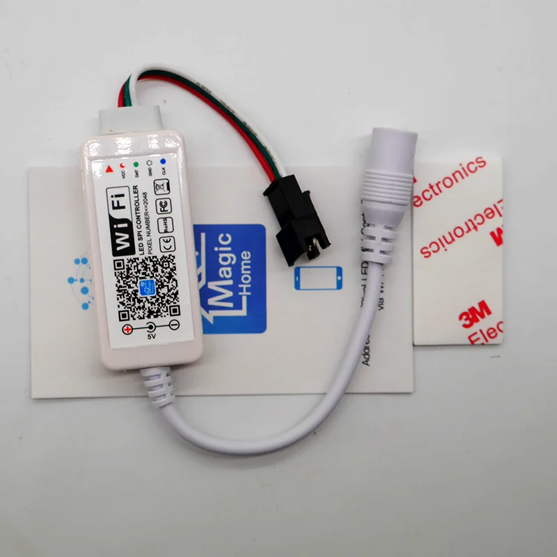 Адресуемый волшебный домашний светодиодный контроллер SPI DC5V DC12 24V 2048 пикселей