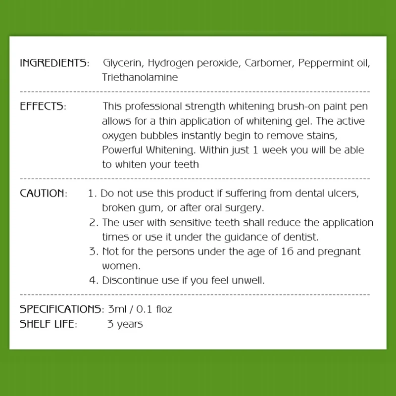 Ручка для отбеливания зубов желтая ручка косметическая зубная щетка|Отбеливание