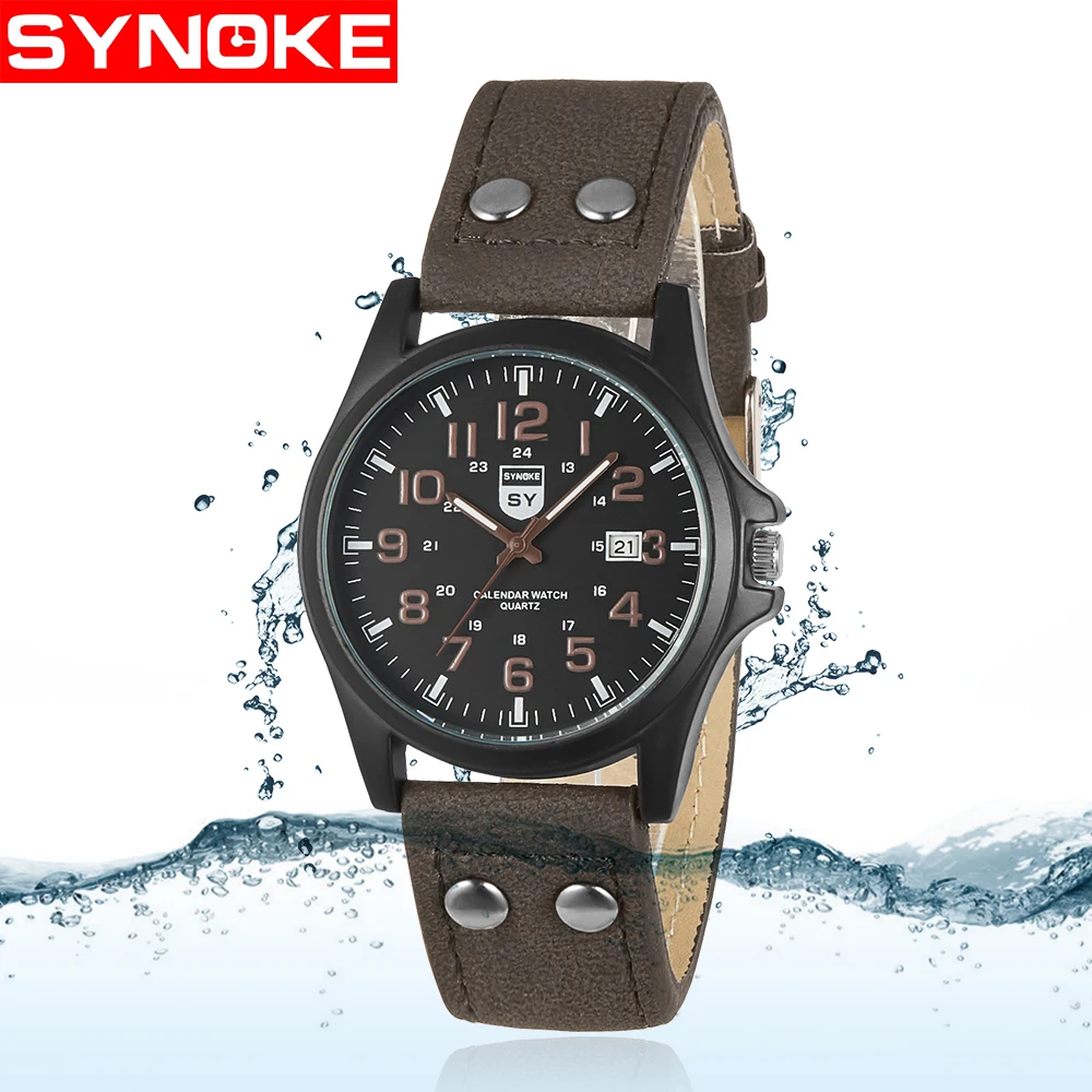 SYNOKE Мода 3610 г. Спортивные Детские/для мужчин кварцевые часы для спортивные 30 м