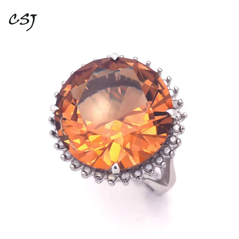 Женское кольцо с зултанитом CSJ ювелирное изделие из стерлингового серебра 925