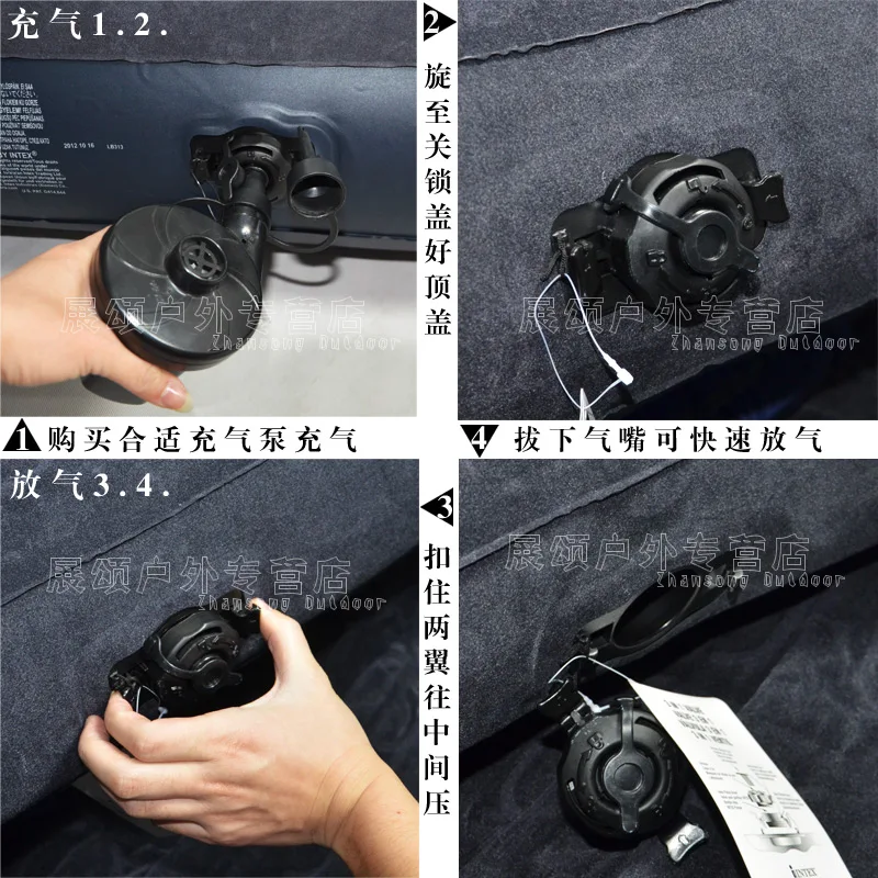 Надувная кровать INTEX для 2 человек утолщенные сотовые колонны воздушная домашняя