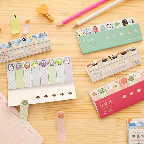 1 шт./лот (большой/маленький размер на выбор) Стикеры для заметок в стиле каваи