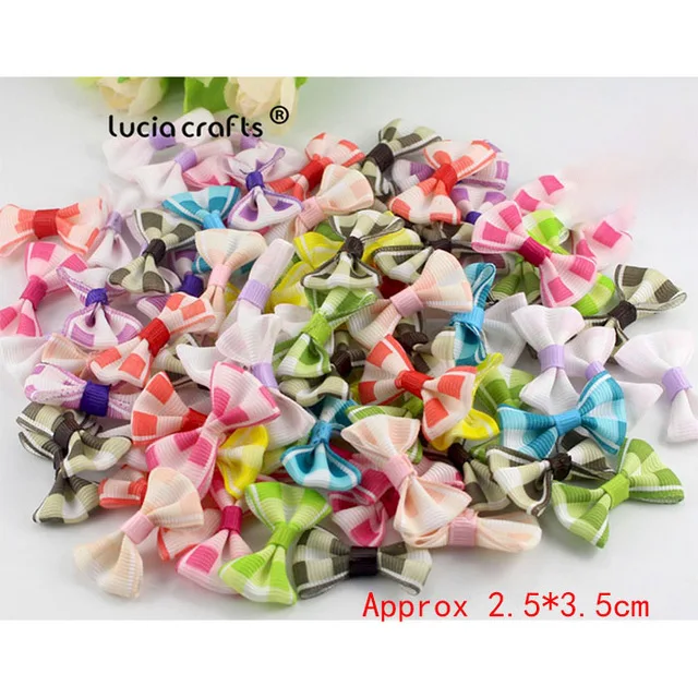 mixed color 37 Разные цвета, случайный микс, бант для девочек, бутик, мини лента, бант для волос, сделай сам, одежда, головные уборы, аксессуары B0213 - Цвет: mixed color 37