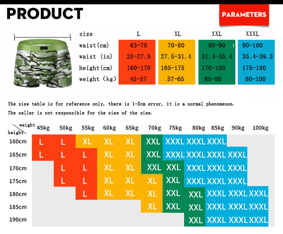 Боксеры мужские с камуфляжным принтом дышащие удобные шорты надписью нижнее
