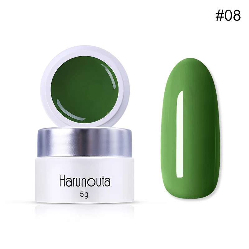 Harunouta-08 Harunouta рисунок металлик Гель-лак для ногтей 3D тиснение Серебряная Золотая линия шелковая точка паук лак для ногтей зеркало для маникюра - Цвет: Harunouta-08