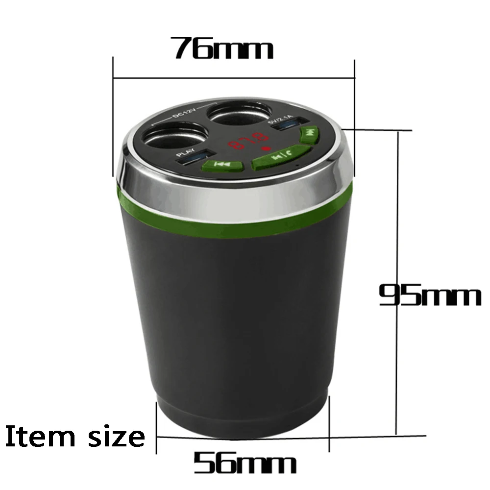 AOSHIKE 3 в 1 Bluetooth fm-передатчик автомобильный музыкальный MP3 плеер Автомобильный комплект свободные руки подстаканник прикуриватель 2 USB питания