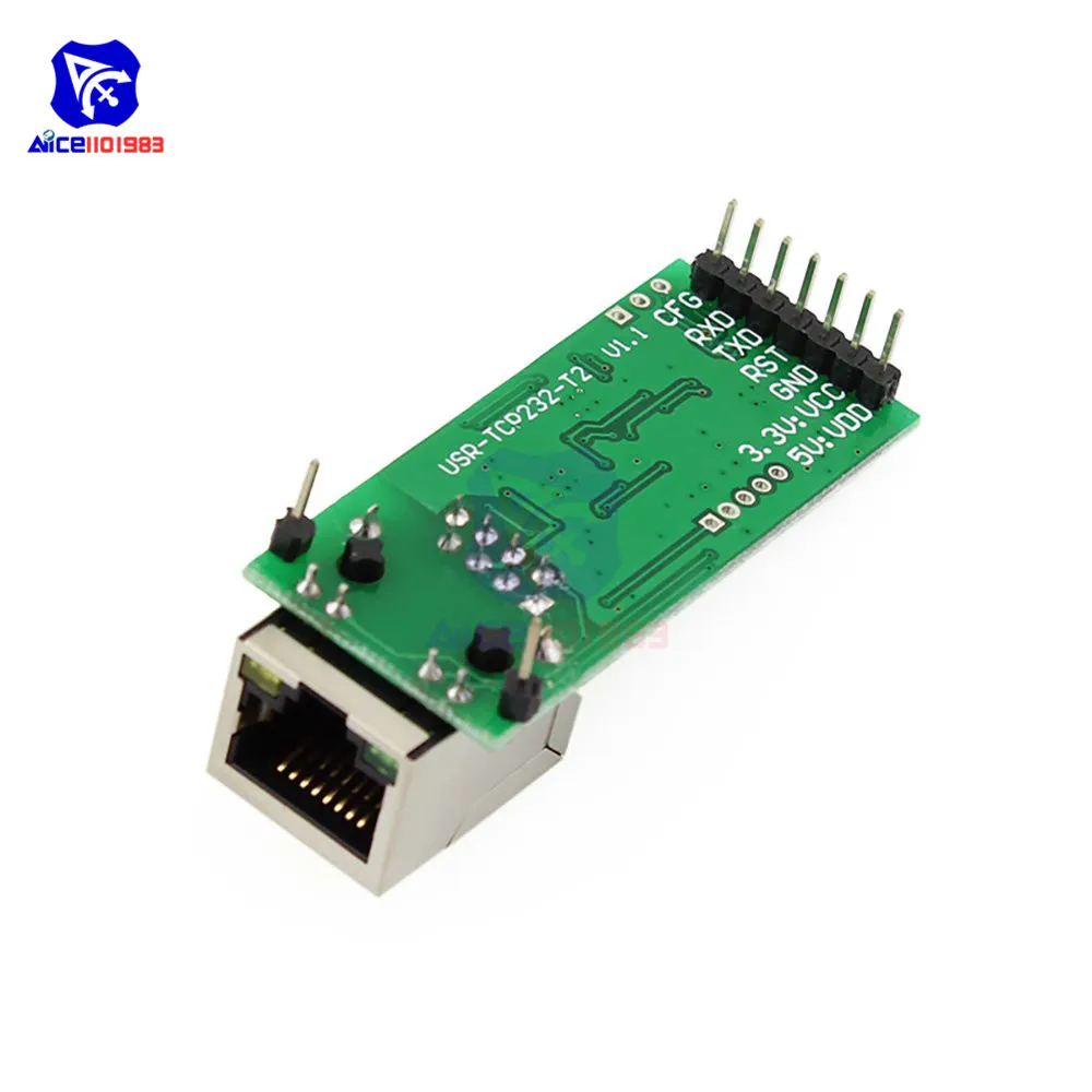 Ethernet модуль сетевой последовательный порт RJ45 в ttl сетевой порт USR-TCP232-T2 конвертер применяется к 232/485 интерфейсам IOT
