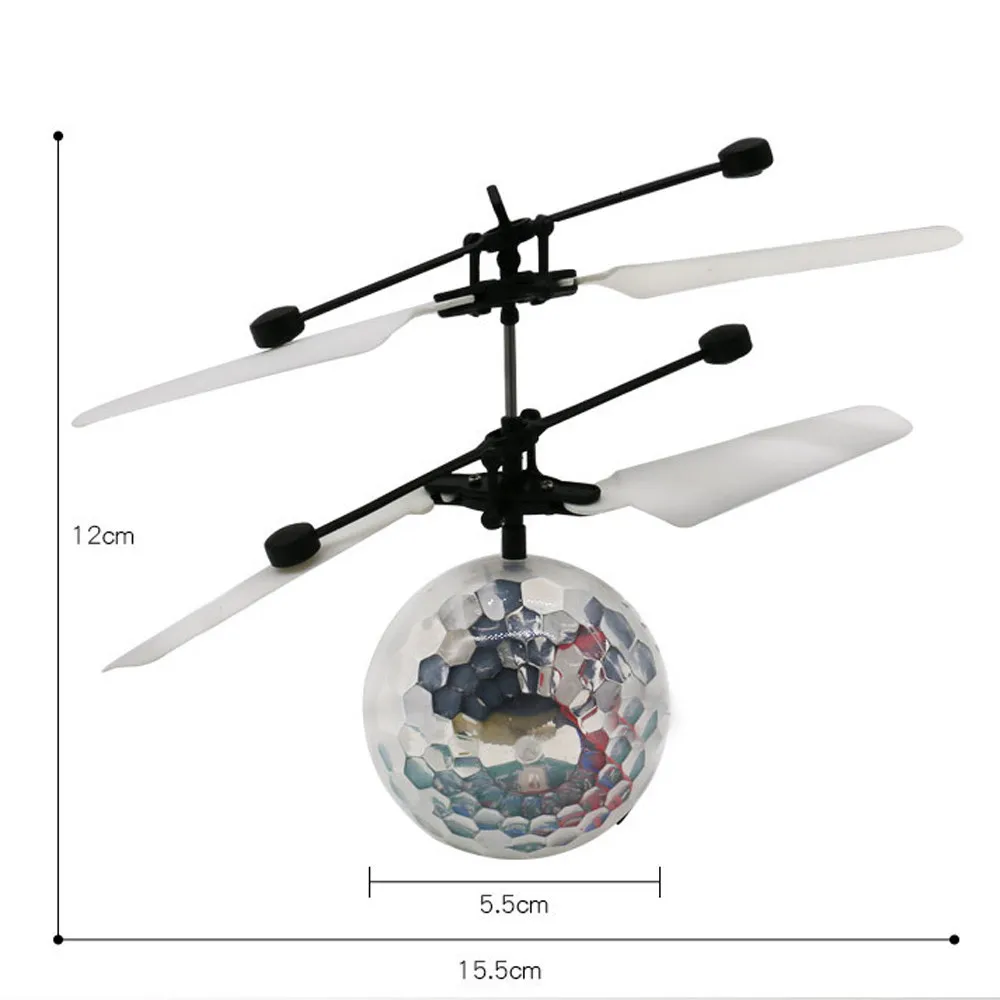 Летающий мяч мини Drone музыка вертолет шаров встроенный сверкающих светодиодное