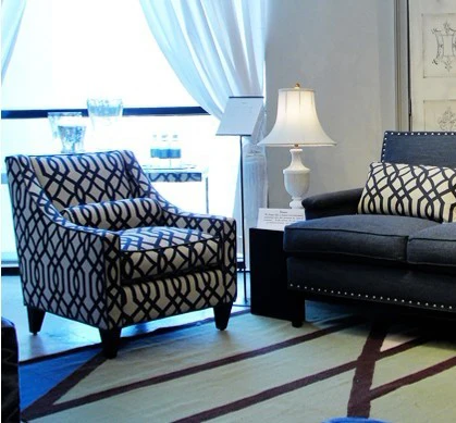 Уникальный дизайнер современный стиль льняная бархатная ткань/ткань гостиная