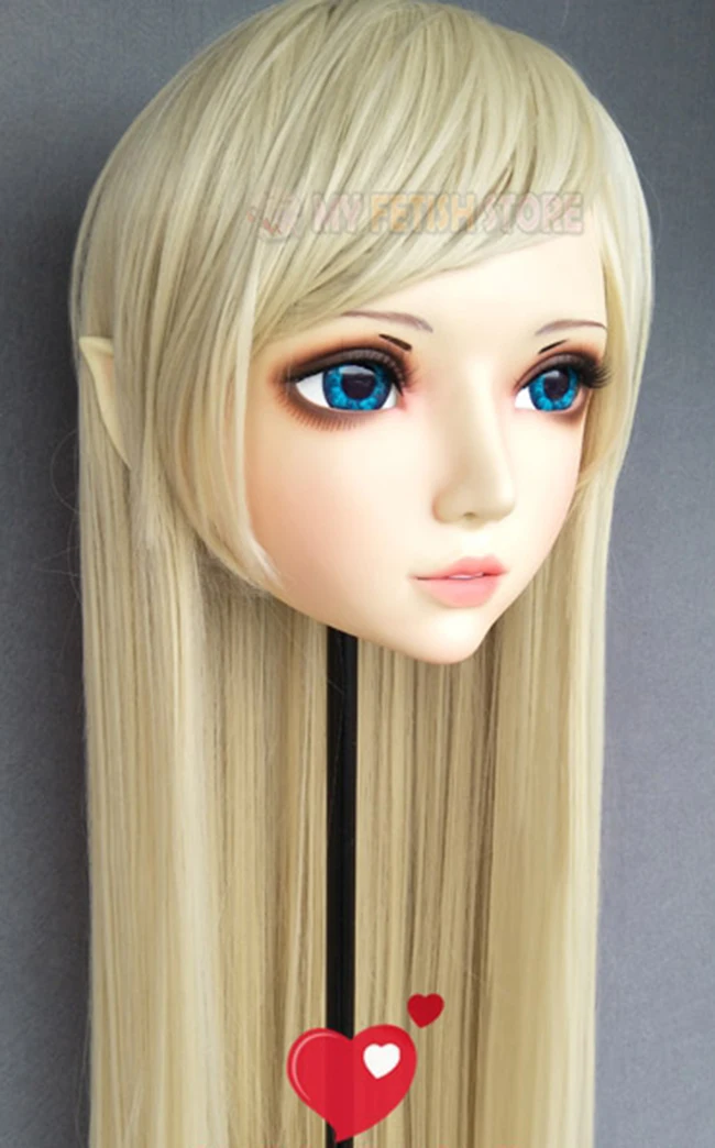 (XiaoEr3) милая девочка каучуковые полуголовы кигуруми BJD глаза Трансвестит Косплей