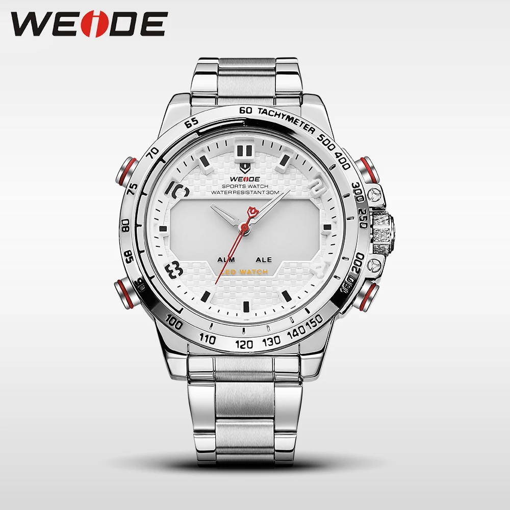 WEIDE стали серии часы люксовый бренд спорт цифровые ударопрочные