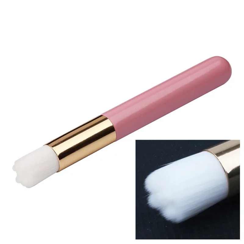 Pink Flower Многофункциональная щетка для очистки ресниц, для чистки бровей, носа, черных точек, портативная щетка для ресниц, шампунь, Кисть для макияжа, кисти, инструменты - Цвет: Pink Flower