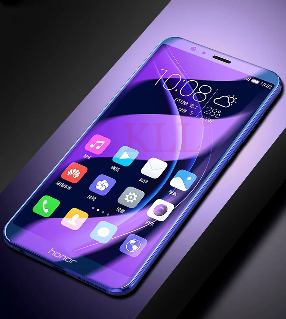 9H полное покрытие анти-синий луч протектор экрана пленка для huawei Honor Play 7 закаленное стекло для Honor 9I 6A 7X 8X защитная пленка