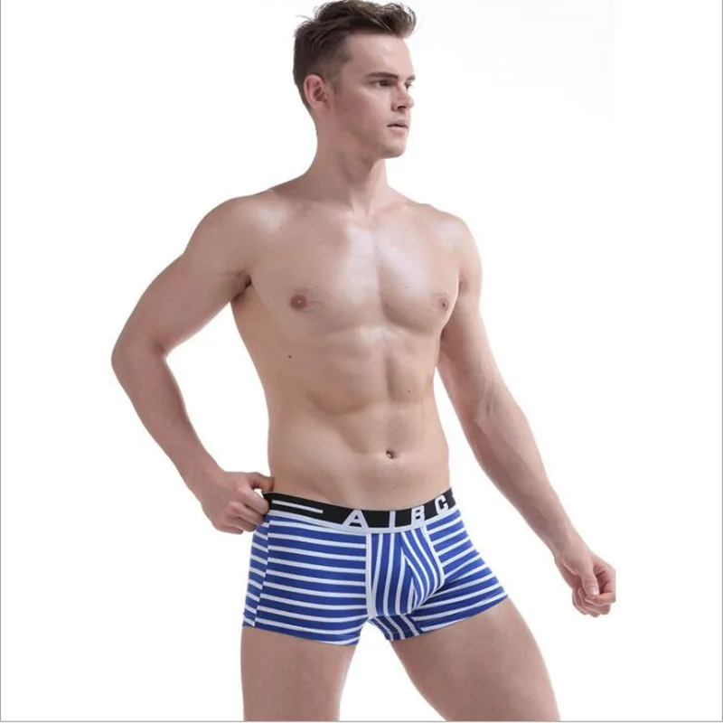 Новинка мужские трусы боксеры aibc сексуальное газовое ультра тонкое дышащее u